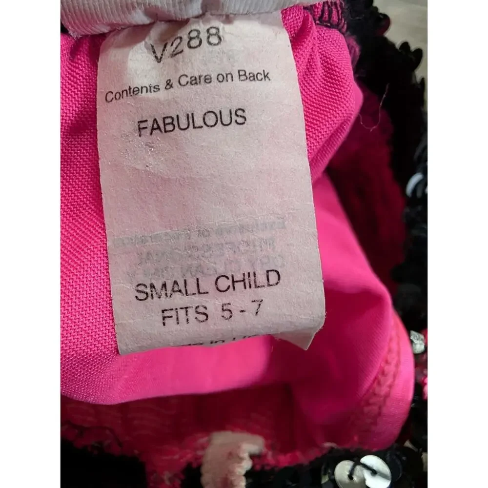 Girls Dance Costume Dress Pink Black 
